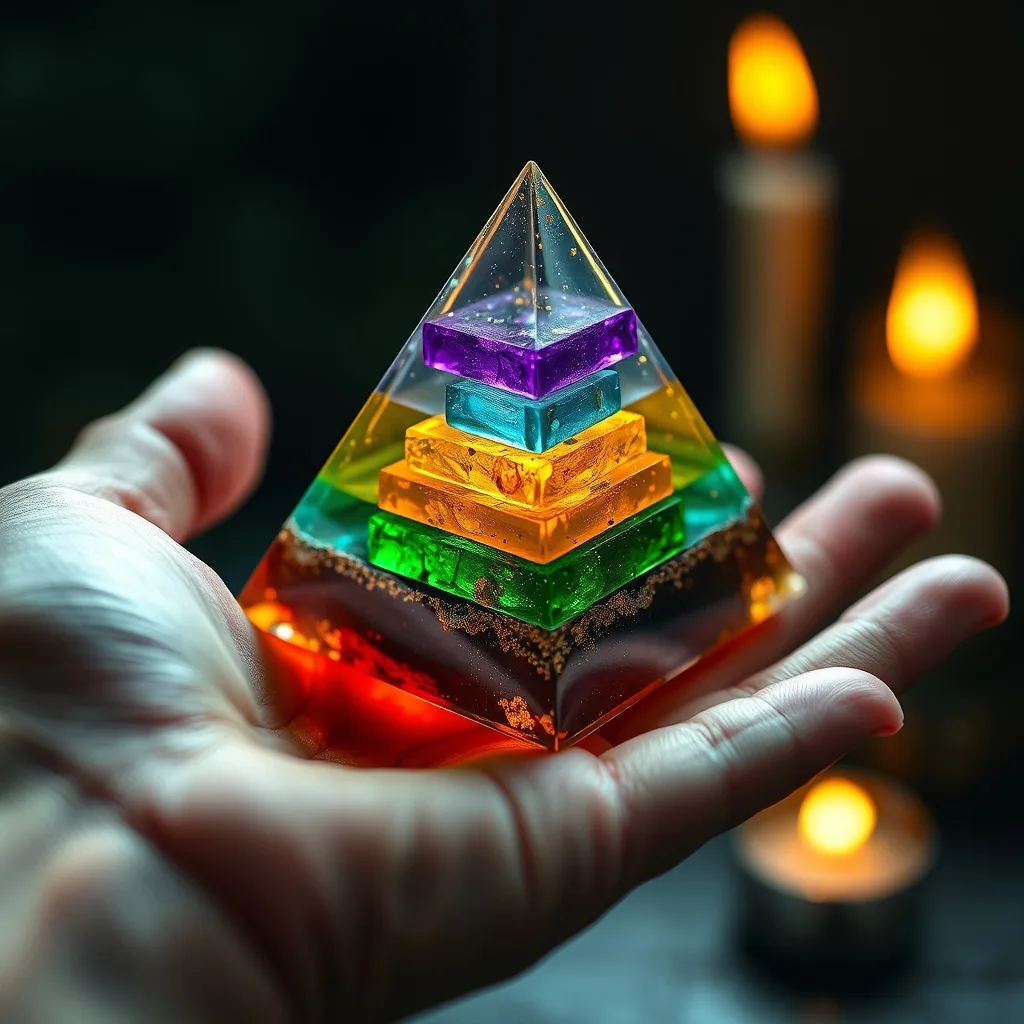 Orgonitová pyramída — Sedem čakier 2