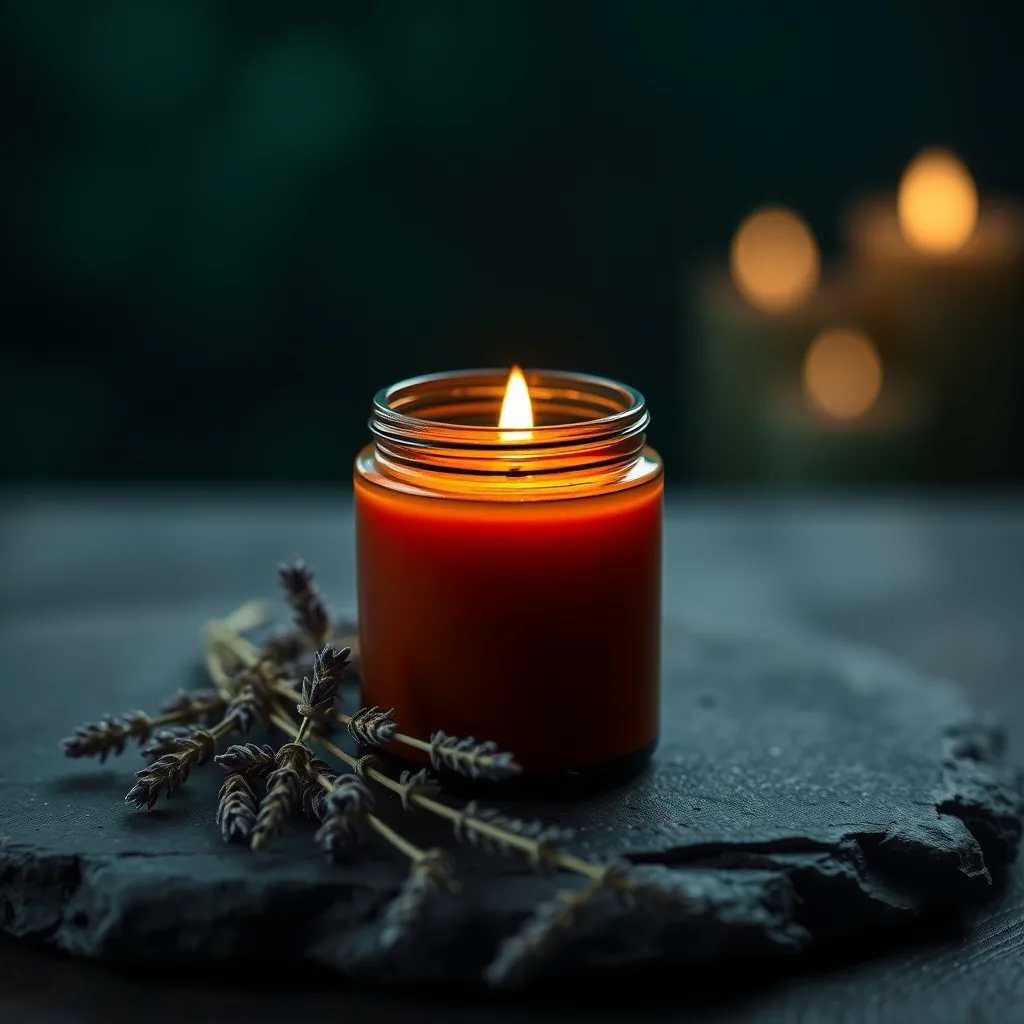 Sójová sviečka — Levanduľový rituál